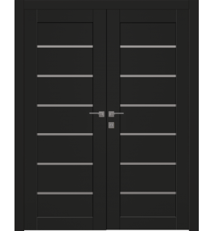 Avon 07-02 Vetro Black Matte Double doors