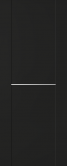 DOOR SLAB AVON 01 1H BLACK MATTE 18" X 80" X 1 3/4"