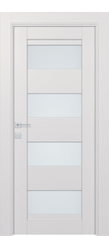 Della Vetro Bianco Noble Single Doors