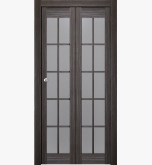 Palladio 10 Lite Vetro Gray Oak Bi-folding doors