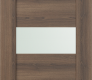 Modern Interior DOOR SLAB AVON 07-06 VETRO PECAN NUTWOOD 18" X 92 1/2" X 1 3/4"