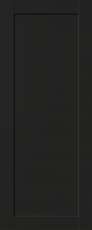 DOOR SLAB SHAKER 1 PANEL BLACK MATTE 28" X 92 1/2" X 1 3/4"