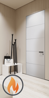 20 Min Fire Rated 4H Snow White