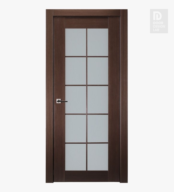 10 Lite Vetro Wenge Modern Interior Door by Belldinni