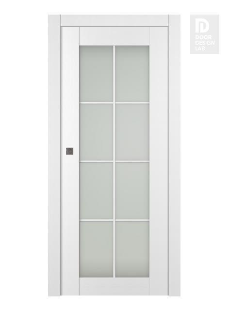 Palladio 8 Lite Vetro Bianco Noble Pocket doors