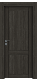 Shaker 2 Panel Gray Oak Hinged doors