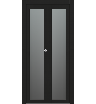 Avon 207 Vetro Black Matte Bi-folding doors