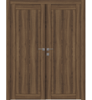 Shaker 1 Panel Pecan Nutwood Double doors