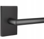 Modern Steel Front Door EMTEK STUTTGART LEVER WITH MODERN RECTANGULAR ROSETTE PRIVACY RH FLAT BLACK (US19) 5212