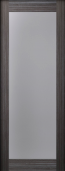 DOOR SLAB PALLADIO 207 VETRO GRAY OAK 28" X 96" X 1 9/16" TEMPERED FROSTED GLASS