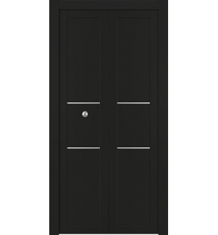 Avon 07 2H Black Matte Bi-folding doors