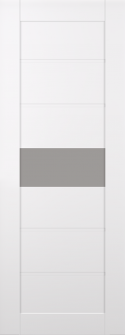 DOOR SLAB EDNA VETRO SNOW WHITE 32" X 84" X 1 3/4" FROSTED GLASS