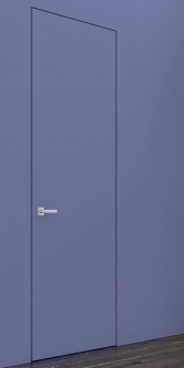 Primed Door Example For Painting In Plain Blue