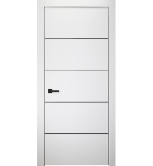 Palladio 4H Black Bianco Noble Hinged doors