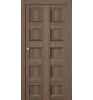 Oxford Uno 07 4R Pecan Nutwood Bi-folding doors