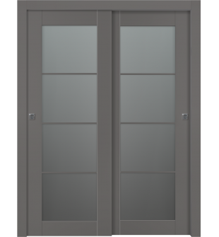 Avon 4 Lite Vetro Gray Matte Bypass doors