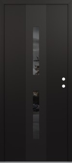 DIAMOND A6 36" X 80" BLACK/BLACK MIRRORED GLASS PANEL BLACK LHI