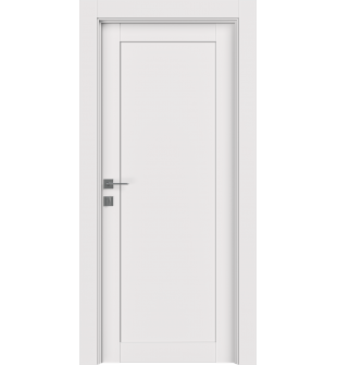Shaker 1 Panel Snow White Single Doors