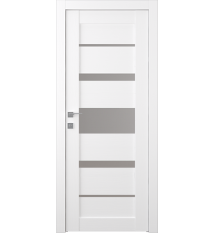 Kina Vetro Bianco Noble Single Doors