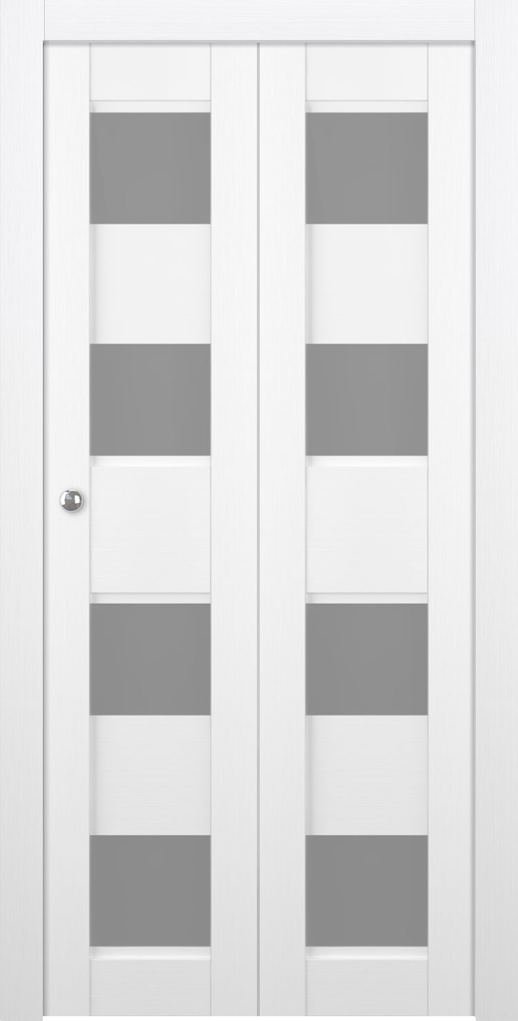 Modern interior door Della Vetro Bianco Noble Bi-folding doors for $618 ...