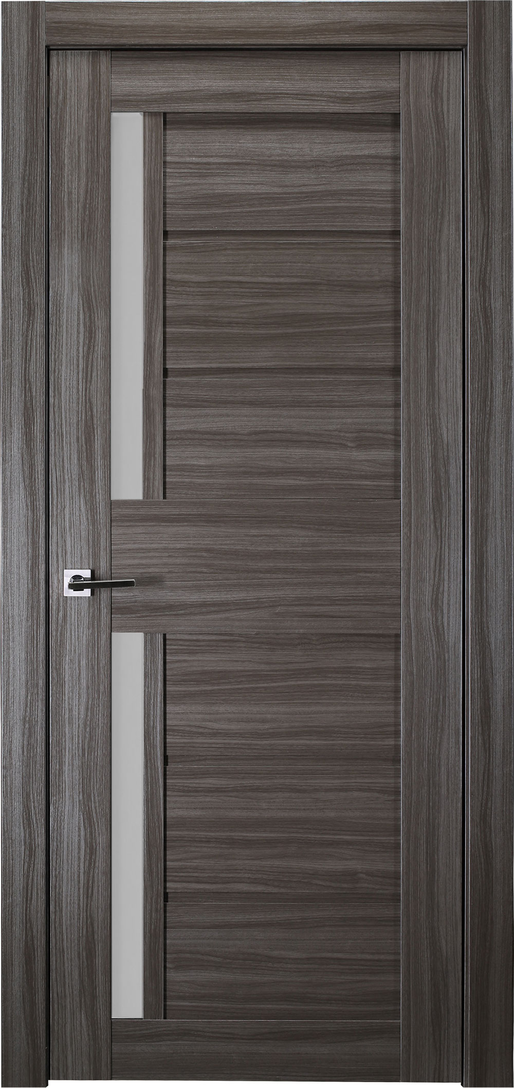 Modern interior door Esta Vetro Gray Oak for $309.00 | Door Design Lab