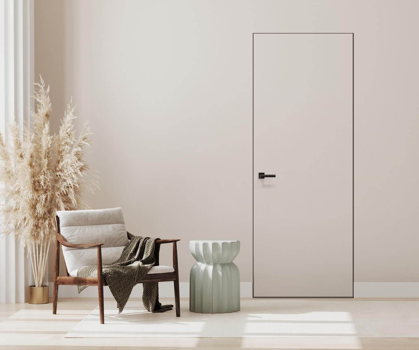 Modern interior Primed Door White Pocket doors Door Design Lab