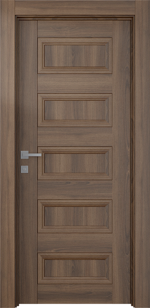 Modern interior door Oxford Duo 07 4R Pecan Nutwood for $496.00 | Door ...