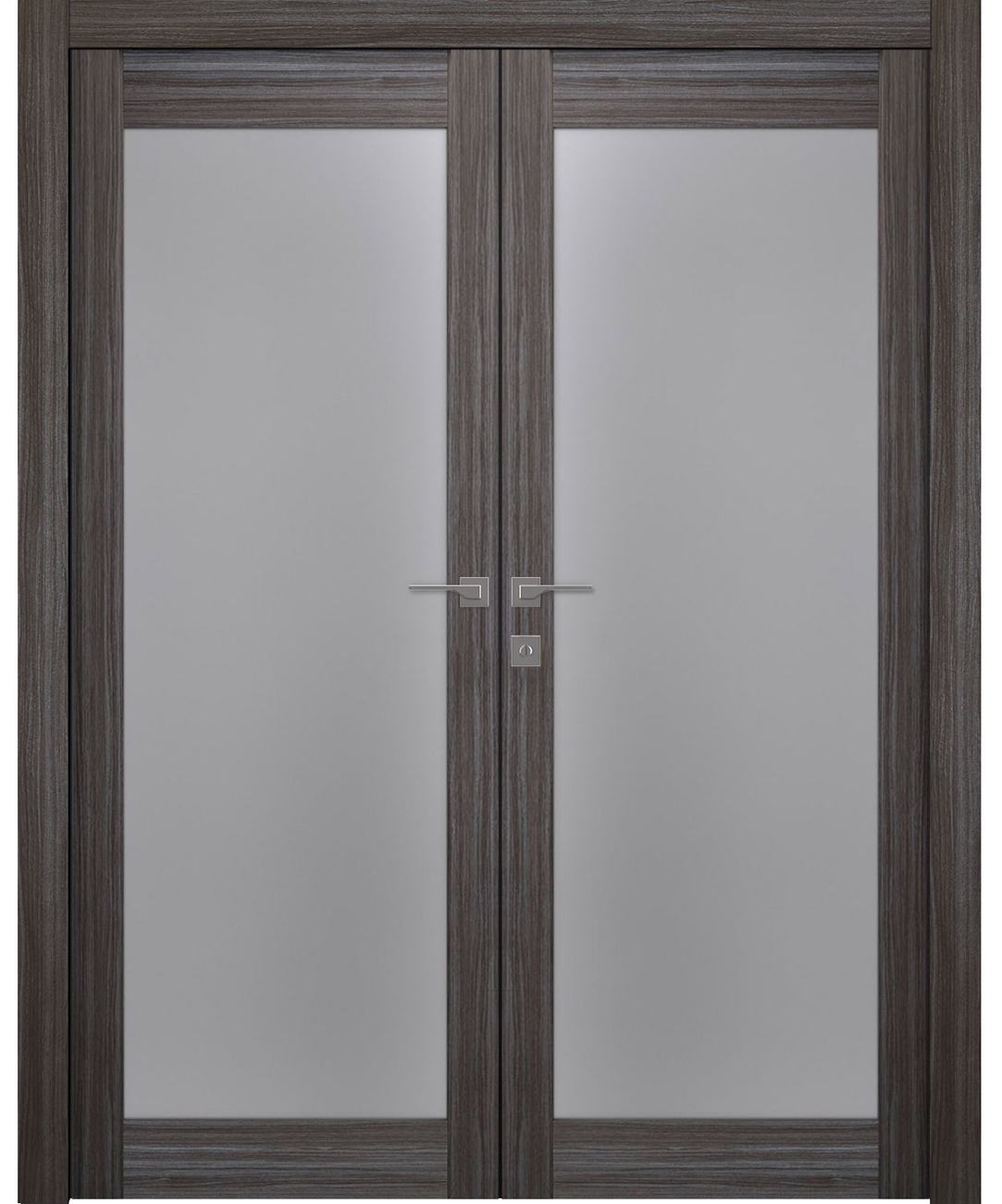 Modern interior door Palladio 207 Vetro Gray Oak Double doors for $738. ...