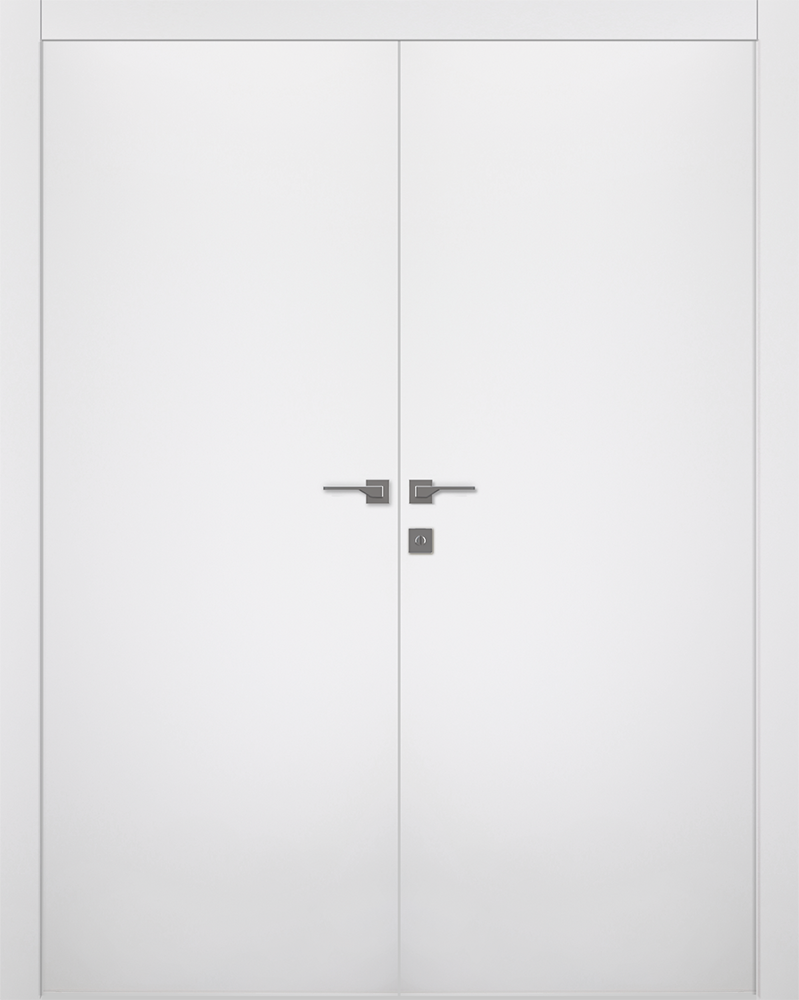 Modern interior door Optima Snow White Double doors for $598.00 | Door ...