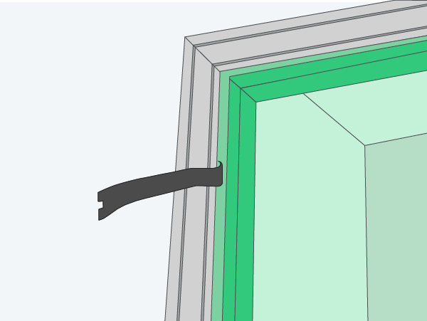 Remove the old finish from the wall