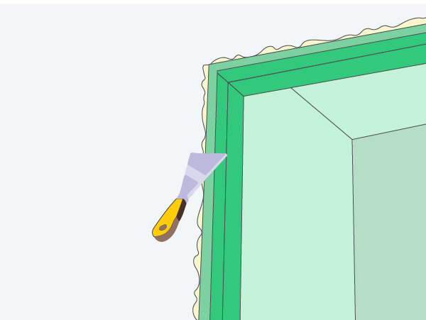 Remove the door jamb