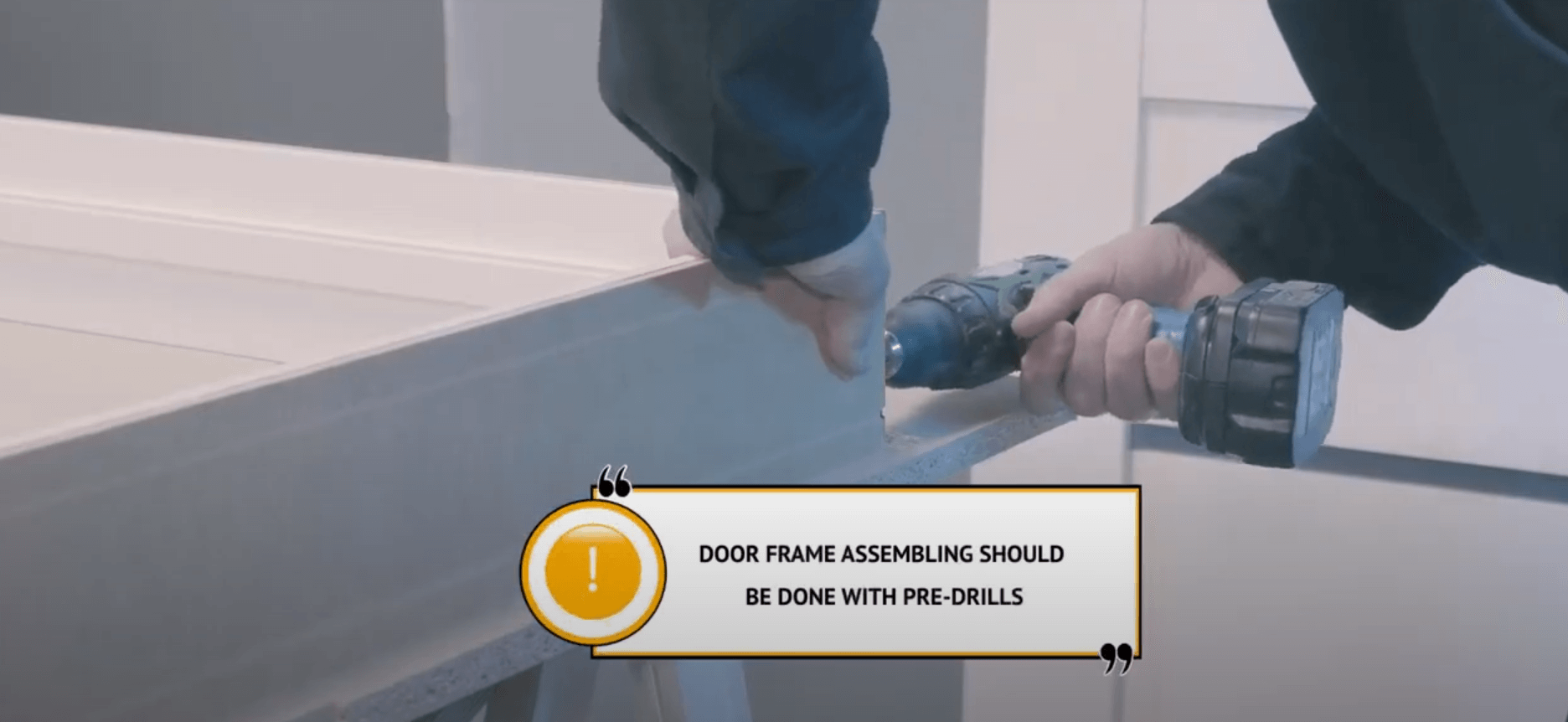 door frame assembling
