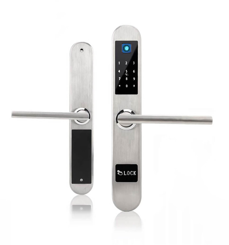 Keyless entry door hardware