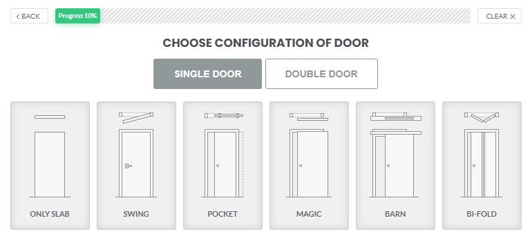 interior door configurations