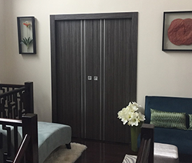 Unica Gray Oak double door