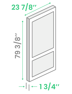 Slab 1-3/4 thick 6.6ft height 23-7/8 width