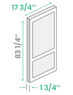 Slab 1-3/4 thick 6.6ft height 17-3/4 width