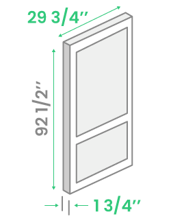 Slab 1-3/4 thick 6.6ft height 29-3/4 width