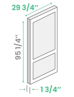 Slab 1-3/4 thick 6.6ft height 29-3/4 width
