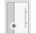frosted glass front door icon